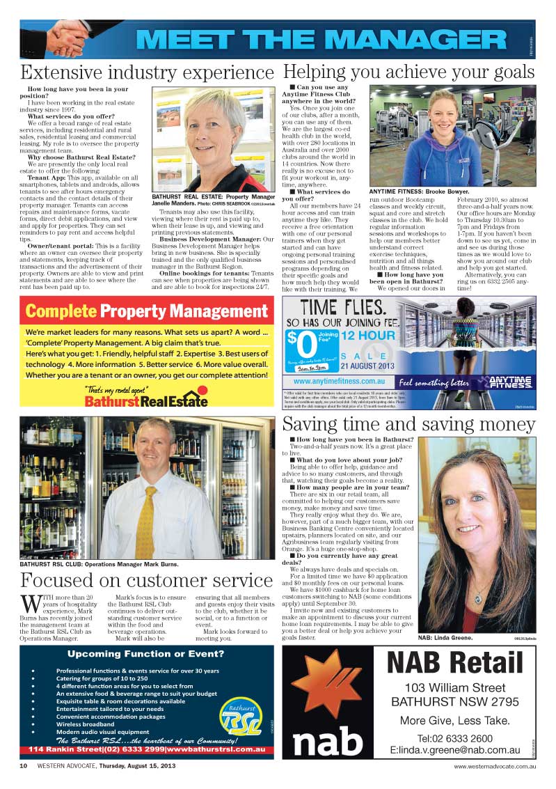 Western Advocate Features | Western Advocate | Bathurst, NSW