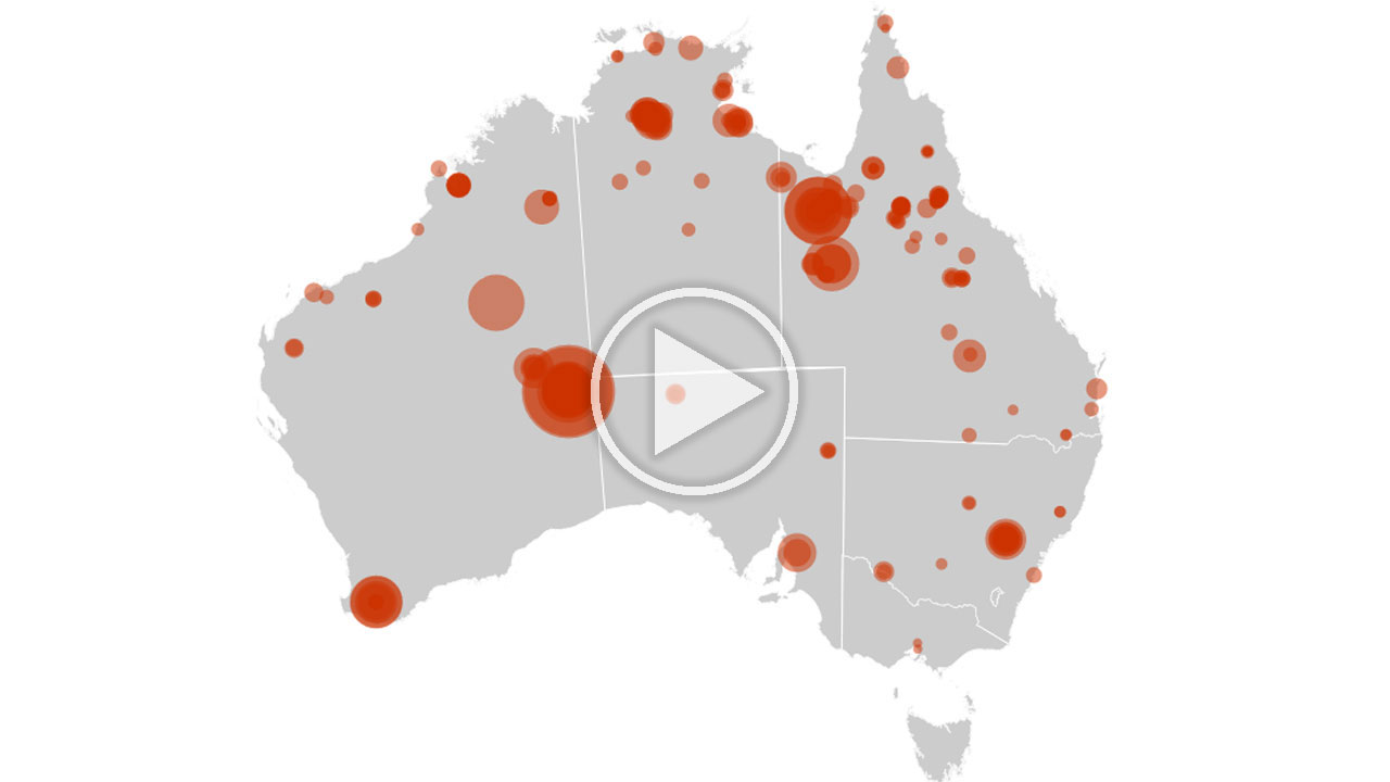 Click here to see how fires spread across Australia in January 2013